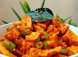 Foto resep 87. Balado Tahu Tempe Buncis Pelengkap Nasi Kuning