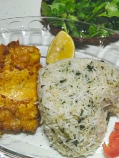 عکسی از دستور سبزی پلو با ماهی