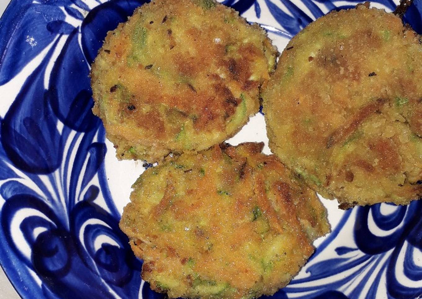 Tortitas de zanahoria y calabaza