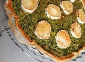 Una foto de Tarta de Espinaca y Queso Ricota y Cabra