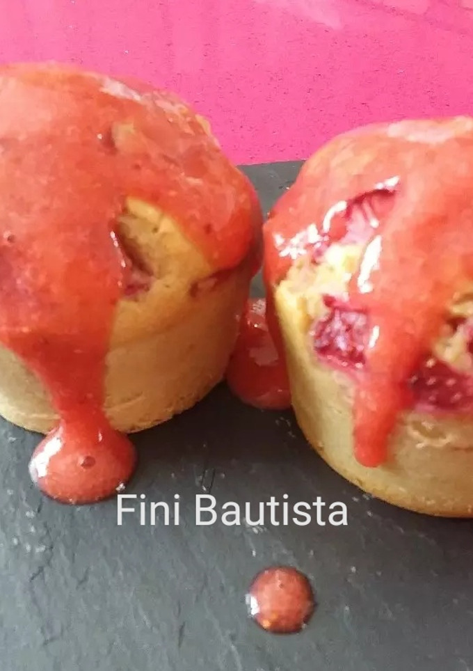 Una foto de Saludables Pastelitos de fresa