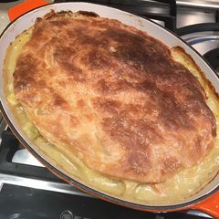 A picture of Leek & Potato Pie.