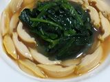 Abalone with spinach