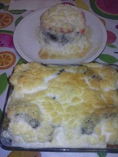 Una foto de Timbal de verduras tricolor a la muselina de all i oli
