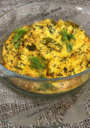 A picture of Dahi Bhindi.