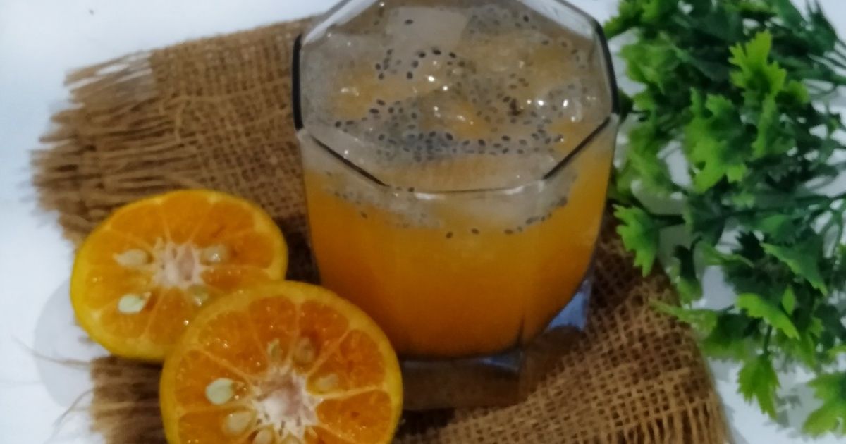 Es Jeruk Biji Selasih