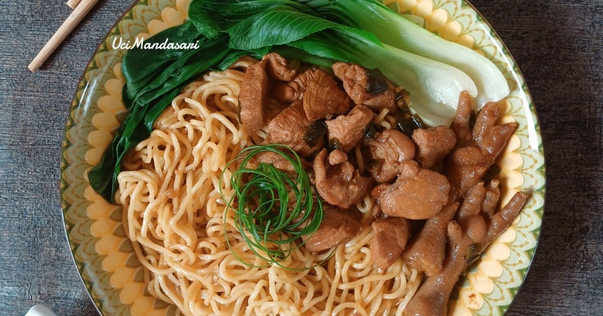 Mie Ayam Topping Ayam Kecap