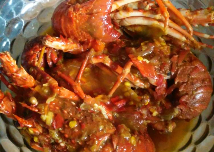 Cara Gampang Membuat Lobster saus pedasss, Enak Banget