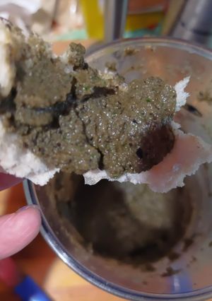 Una foto de Tapenade vegano (de aceitunas negras)