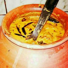Kardhi pakorda / कढ़ी पकोड़ा A picture of Kardhi pakorda / कढ़ी पकोड़ा.