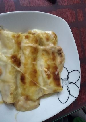 Una foto de Canelones de atún