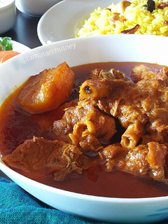 A picture of Bengali Style Mutton Curry with Potatoes !!.
