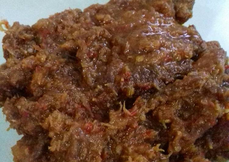  Resep  Rendang  daging  empuk  Maknyus  oleh Erlin emelia 