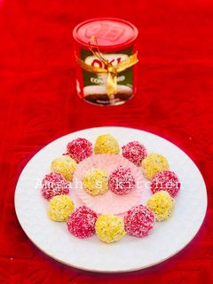 Coconut laddoo ainihin hoton girkin