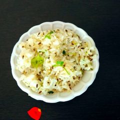 Adraki Jeera dhaniya fried rice A picture of Adraki Jeera dhaniya fried rice.
