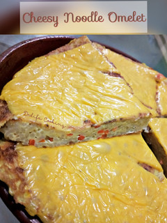Foto resep 52. Cheesy Noodle Omelet (Dadar Mie Keju)