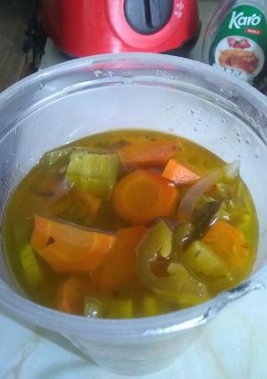 Una foto de Chiles curtidos o en escabeche 100% caseros