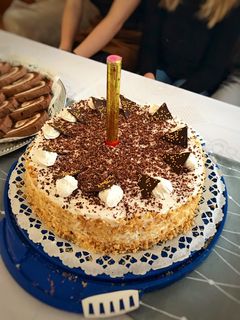 Kinder Maxi King torta (mogyorós-nutellás) recept fotója