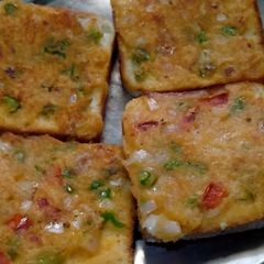 A picture of Open sandwich.