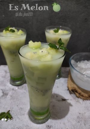 Foto resep Es melon 🍈