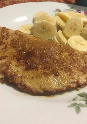 Una foto de Pancake de avena y banana