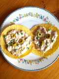 Tostadas de atún con chícharos