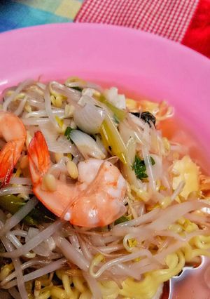 Foto resep Lontong Mie Tanpa msg