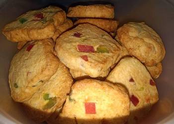 How to Cook Yummy Tutti frutti krachi biscuits