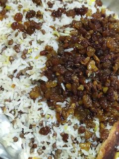 عکسی از دستور عدس پلو