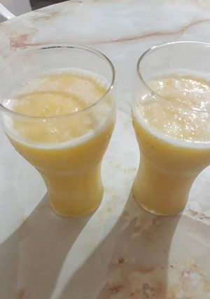 Una foto de Jugo granizado de durazno