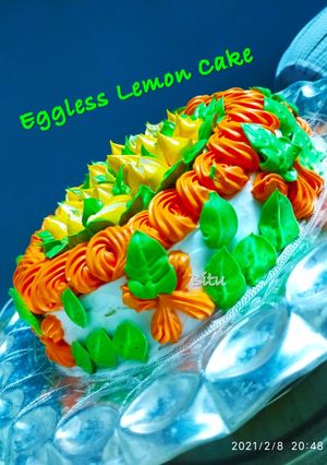 A picture of Eggless Lemon Cake.