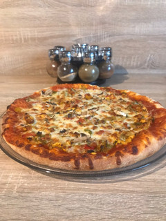 Una foto de Pizza casera