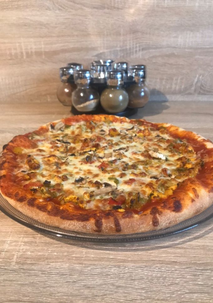 Una foto de Pizza casera