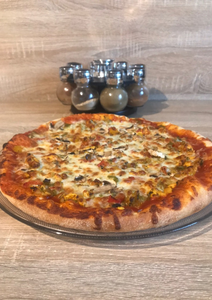 Una foto de Pizza casera