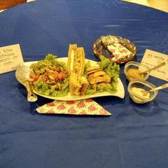 A picture of Shan-e-Health Quinoa Salad and Tripe Layered Sandwich.