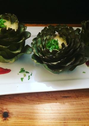 Una foto de Alcachofas rellenas