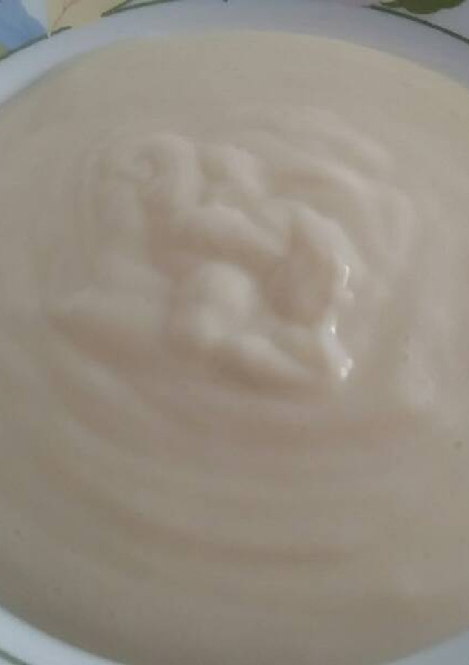 Una foto de Crema de maicena o papilla de maicena