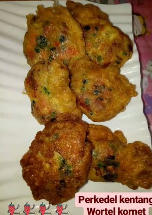 Foto resep Perkedel kentang kornet wortel
