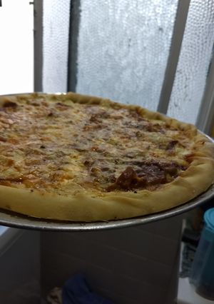 Foto de Massa de pizza caseira