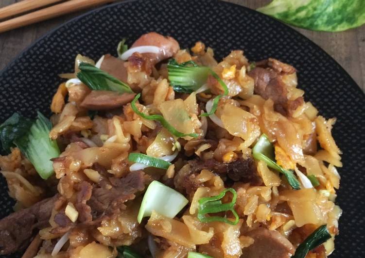 Cara mengolah Kwetiau Goreng daging Sapi mantap