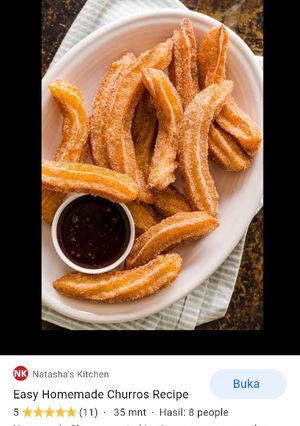 Foto resep Churros coklat simple