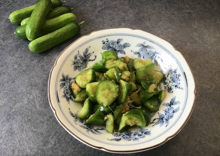 Recipe of Super Quick Homemade Cucumber and ginger salad