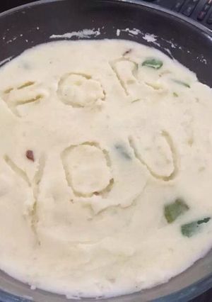 Una foto de Puré de papa con leche