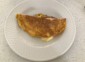 Una foto de Omelette de jamón y queso