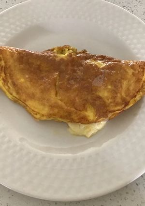 Una foto de Omelette de jamón y queso