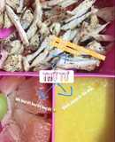 Cháo yến mạch bí đỏ, gà hấp cà chua tiêu♥️