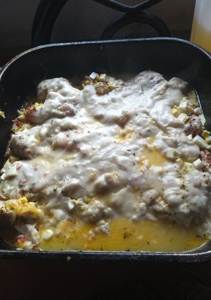 Una foto de Filette de abadejo a la salsa blanca