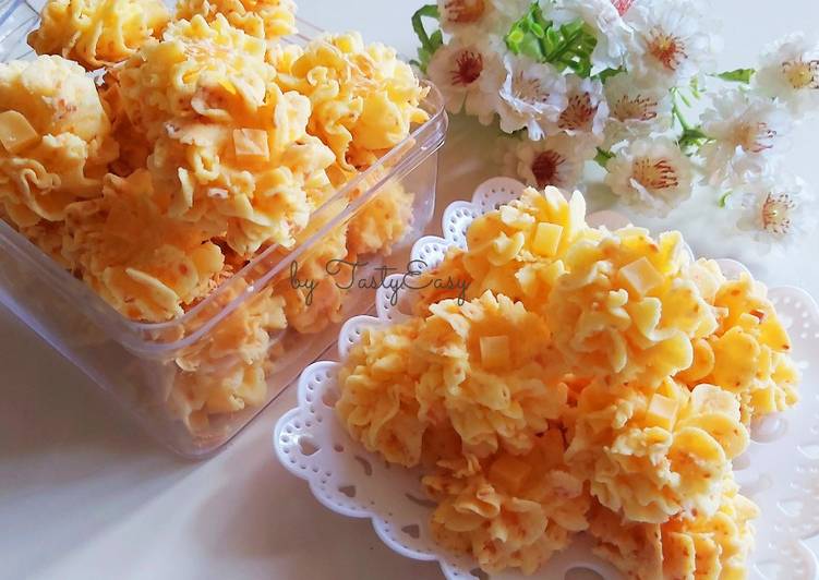 Kue Kering Semprit | Semprit Sagu Keju Istimewa Hanya 4 Bahan | Semprit Keju | Kue Kering Sagu Keju