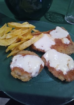 Una foto de Milanesas de berenjena