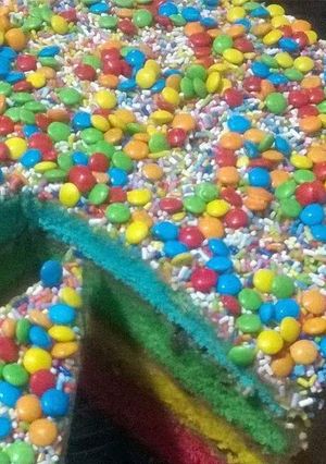 Una foto de Torta tricolor